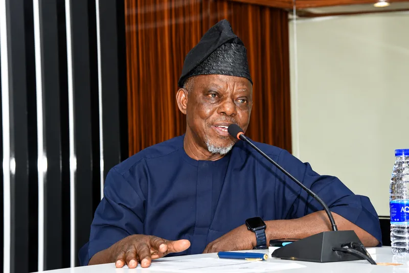 Mr. Amudipe Gabriel Oluwole, Director, Education Support Services, Federal Ministry of Education, responding to questions.