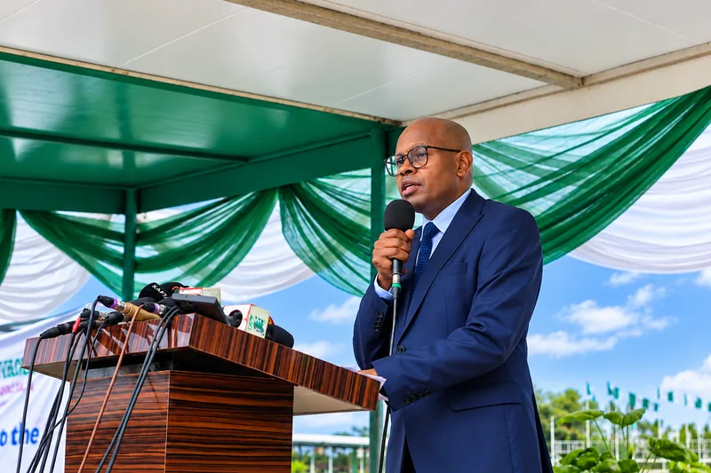 Dr. Isaías Barreto da Rosa, UNESCO Representative to Nigeria, delivering a Goodwill Message