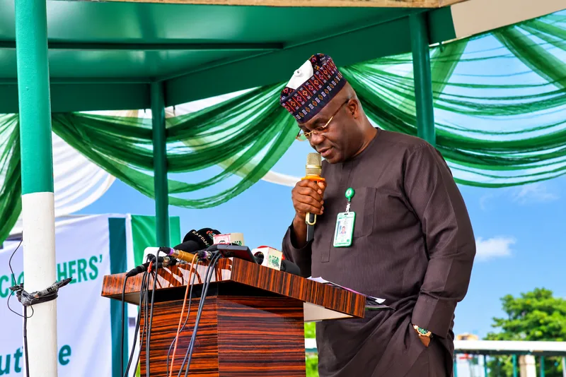 Mr. Abel Olumuyiwa Enitan, Head of the Civil Service of the Federation (HOSF), delivering his goodwill message.