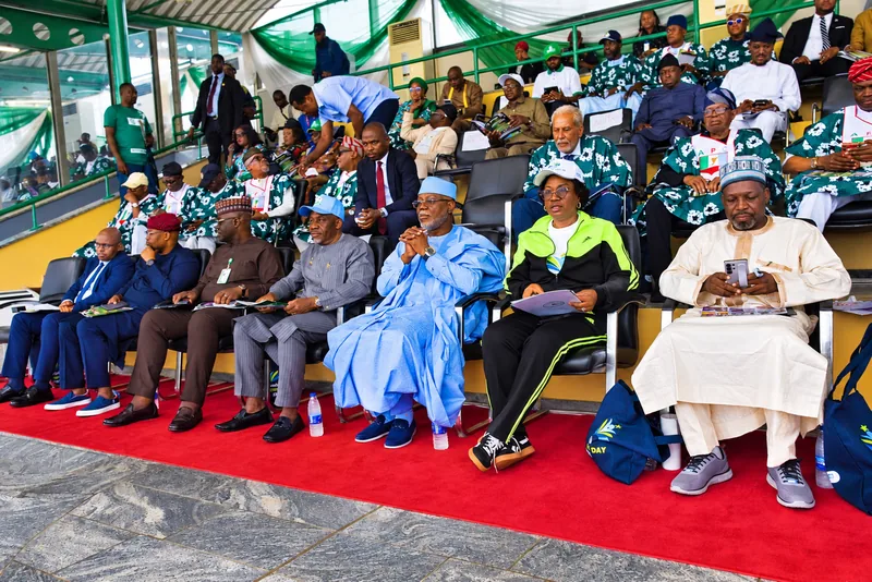 A cross-section of dignitaries and other distinguished guests.